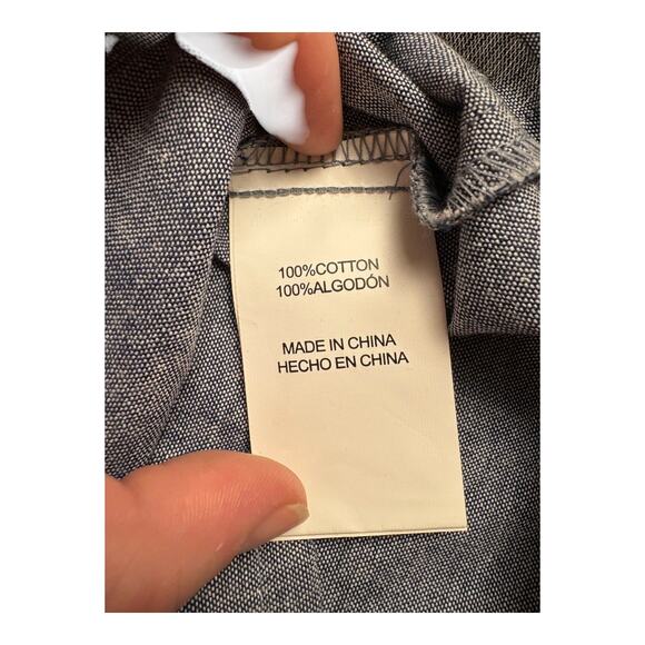 EPK Boys’ Pearl Snap Long Sleeve Button-Up Dress Shirt - Size 12 - Gray‎  NWT - Picture 5 of 11